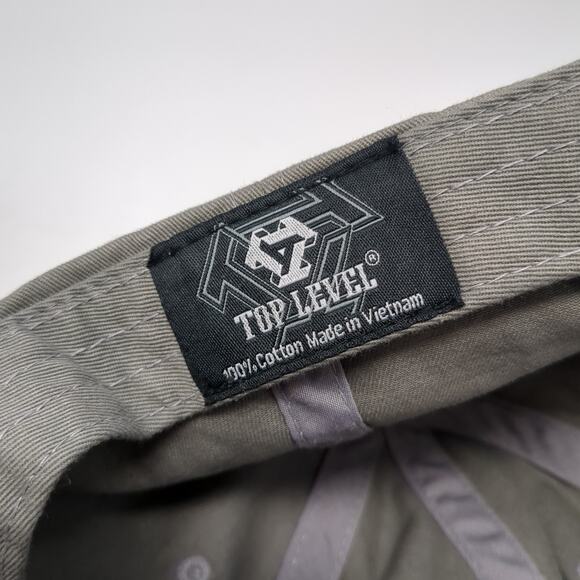 Captionique Slideback Baseball Cap Gray One Size Adjustable 6 Panel Top Level - Picture 9 of 9